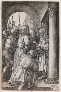 Christus vor Pilatus, aus der Serie „Die gravierte Passion“