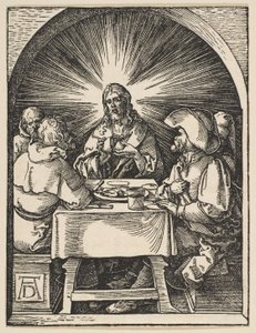 Christus in Emmaus, aus "Die Kleine Passion" von Albrecht Dürer