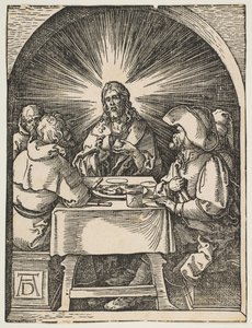 Christus in Emmaus, aus der Kleinen Passion, ca. 1510