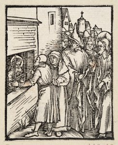 Christus schickt die Jünger zu Johannes ins Gefängnis von Albrecht Dürer