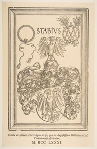 Wappen von Johan Stabius, Ausgabe von 1781 von Albrecht Dürer