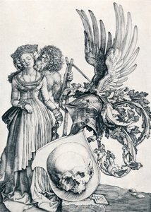 Wappen mit einem Schädel von Albrecht Dürer