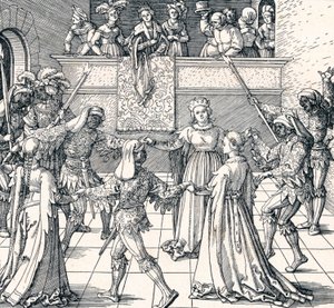 Tanz bei Fackellicht, Augsburg von Albrecht Dürer