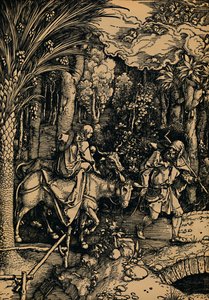 Die Flucht nach Ägypten, 1503-1504 von Albrecht Dürer
