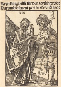 Der Tod und der Landsknecht, 1510 von Albrecht Dürer