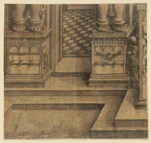 Die Ehrenpforte Kaiser Maximilians I. (10): Die Sockel des linken Portals von Albrecht Dürer