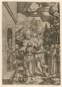 Die Heimsuchung (Marienleben) von Albrecht Dürer