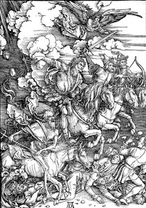 Die Offenbarung des Johannes: Die vier apokalyptischen Reiter von Albrecht Dürer