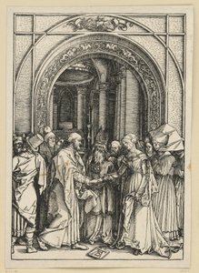 Die Verlobung der Maria (Marienleben) von Albrecht Dürer