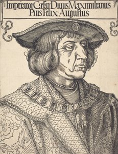Kaiser Maximilian I., ca. 1518 von Albrecht Dürer