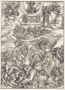 Vier rächende Engel des Euphrat von Albrecht Dürer