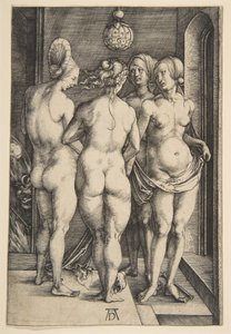 Vier nackte Frauen, 1497 von Albrecht Dürer
