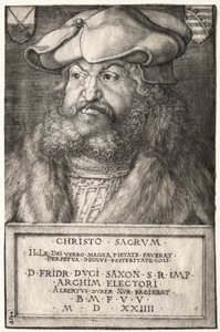 Friedrich der Weise, Kurfürst von Sachsen, 1524 von Albrecht Dürer