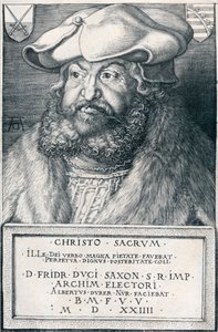 Friedrich der Weise, Kurfürst von Sachsen, 1524 von Albrecht Dürer