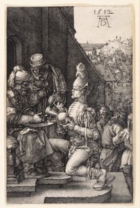 Handwaschung des Pilatus (Kupferstich-Passion) von Albrecht Dürer