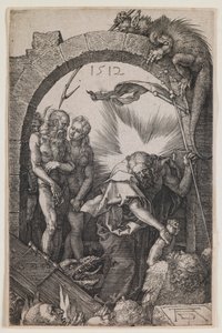 Höllenfahrt, aus der Serie „Die gravierte Passion“ von Albrecht Dürer
