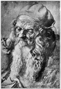 Kopf eines alten Mannes, spätes 15. - frühes 16. Jahrhundert von Albrecht Dürer