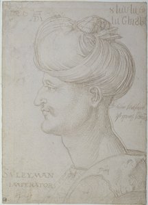 Kopf von Suleyman dem Prächtigen (1494-1566) 1526 von Albrecht Dürer