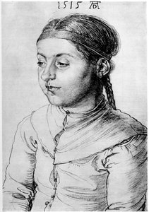 Kopf eines Mädchens, 1515, 1936 von Albrecht Dürer