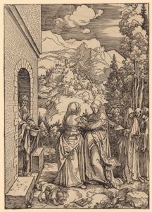 Heimsuchung, Blatt 9 der Folge "Das Marienleben" von Albrecht Dürer
