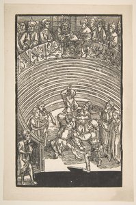 Illustration aus Die Komödie des Terenz, Nachdruck aus dem 19. Jahrhundert