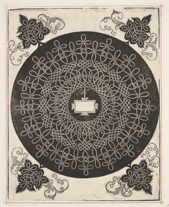 Verschlungenes Kordelmuster mit länglichem Schild von Albrecht Dürer