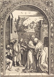Joachim und Anna am Goldenen Tor von Albrecht Dürer