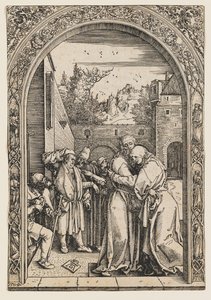 Joachim und Anna am Goldenen Tor von Albrecht Dürer