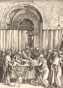 Joachims Opfer wird abgelehnt, ca. 1504-1505 von Albrecht Dürer