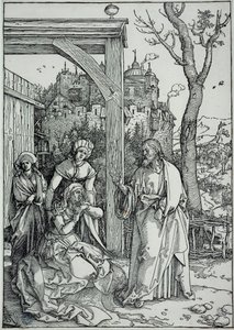 Das Leben der Jungfrau: Jesus nimmt Abschied von seiner Mutter (Bartsch 92)