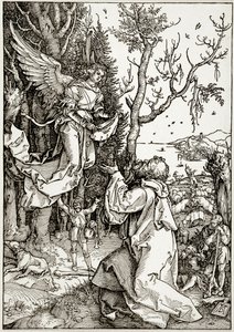 Das Leben der Jungfrau: Joachim und der Engel (Bartsch 78) von Albrecht Dürer