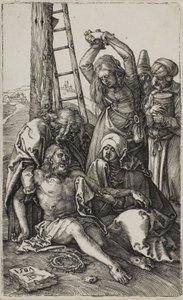 Beweinung Christi, aus Die gravierte Passion von Albrecht Dürer