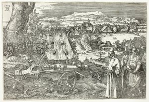 Landschaft mit Kanone (Die große Kanone) von Albrecht Dürer