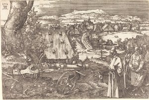 Landschaft mit einer Kanone, 1518 von Albrecht Dürer