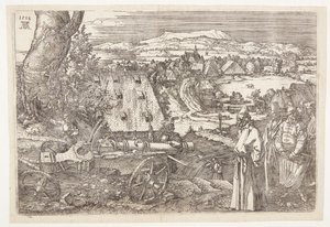 Landschaft mit Kanone von Albrecht Dürer