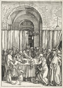 Leben der Jungfrau: Ablehnung von Joachims Opfer von Albrecht Dürer