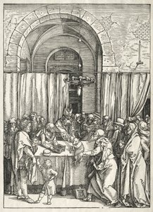 Leben der Jungfrau: Ablehnung des Opfers von Joachim, 1504-1505 von Albrecht Dürer