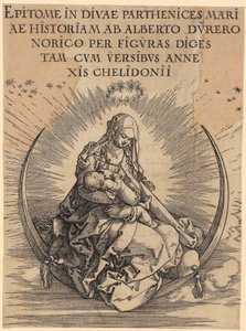 Maria auf der Mondsichel, Blatt 1 der Folge "Das Marienleben"