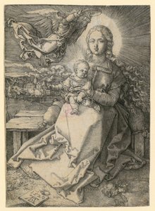 Maria, von einem Engel gekrönt von Albrecht Dürer