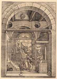 Mariä Verkündigung, Blatt 8 der Folge "Das Marienleben" von Albrecht Dürer