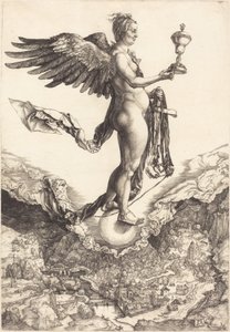 Nemesis (Das große Glück) von Albrecht Dürer