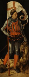 Paumgartner-Altar: Stephan Paumgartner als hl. Georg (Rückseite: Maria der Verkündigung) von Albrecht Dürer