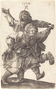 Tanzendes Bauernpaar von Albrecht Dürer