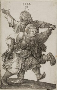 Bauernpaar tanzt von Albrecht Dürer
