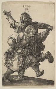 Bauerntanzpaar, 1514 von Albrecht Dürer