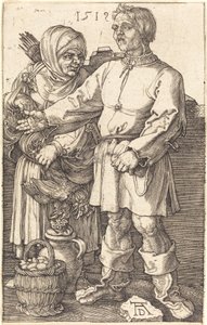 Bauernpaar auf dem Markt von Albrecht Dürer