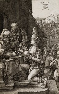 Pilatus wäscht seine Hände, aus Die Passion von Albrecht Dürer