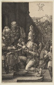 Pilatus wäscht seine Hände, aus Die Passion, 1512 von Albrecht Dürer