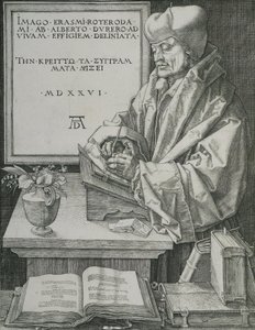 Porträt von Erasmus von Albrecht Dürer