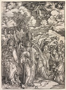 Offenbarung des Johannes: Vier Engel halten die Winde zurück von Albrecht Dürer